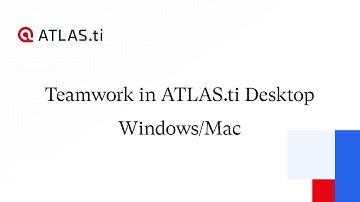 Teamwork in ATLAS.ti Desktop (Windows/Mac)