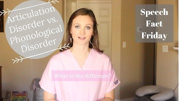 Articulation Disorder Vs. Phonological Disorder || Speech Fact Friday