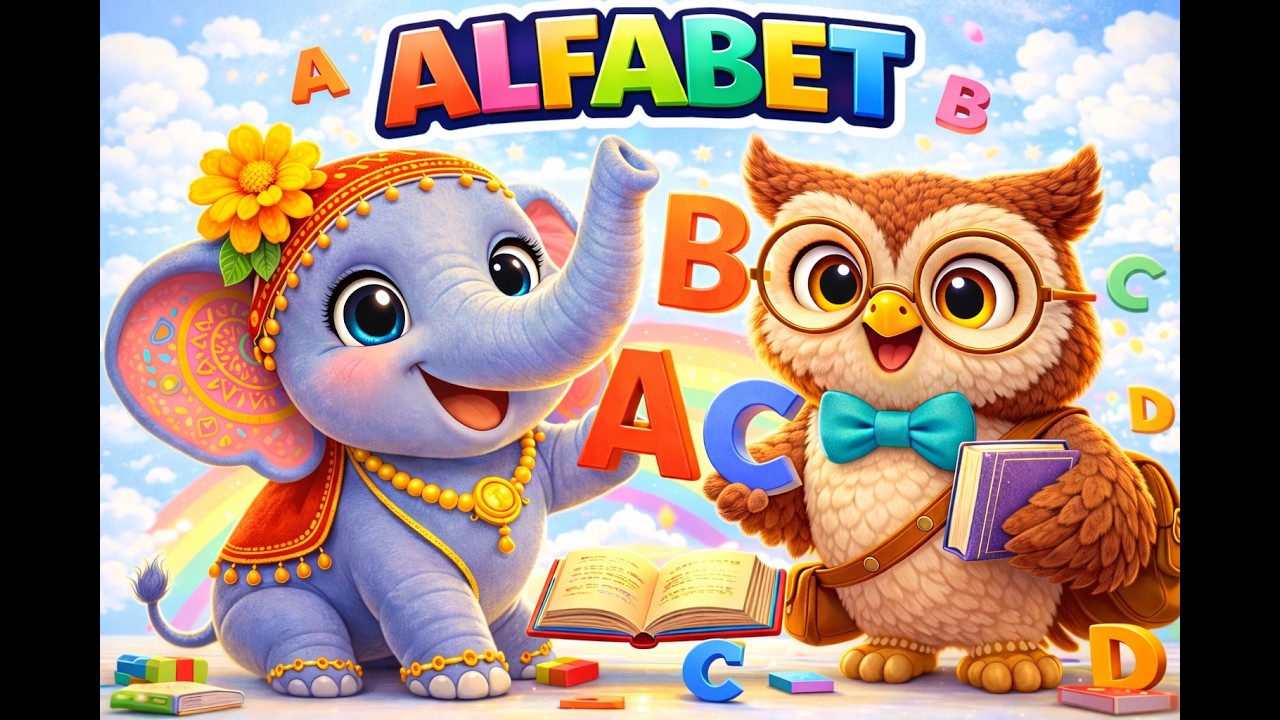 Piosenka o Alfabecie 🅰️🅱️🅲️ Nauka Literek dla Dzieci | Alfabet z Olli i Eshą