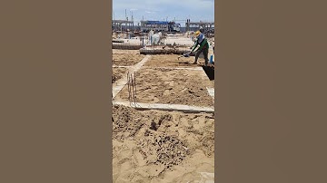 Technical leveling sand for slab work to cast concrete