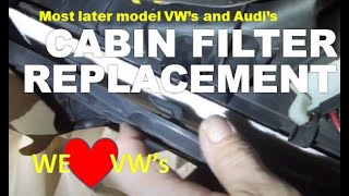 VW Jetta Cabin Filter - Fits Under Glove Box