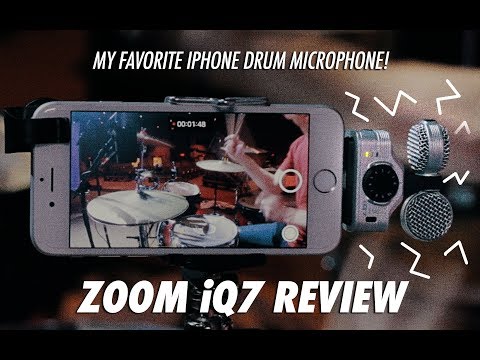 ZOOM iQ7 Review // My favorite iPhone mic to record drums with!
