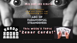 Zener Cards - ABC of Paranormal Strangeness with Anne and Renata