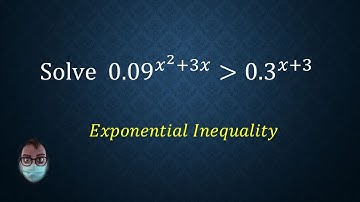 How to solve an exponential inequality