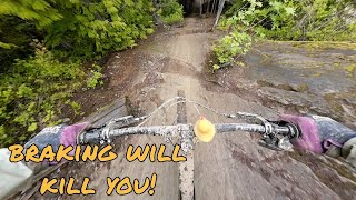 Riding the bike park blind in the WET // Whistler, BC, Canada // MTB