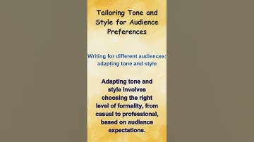 Tailoring Tone and Style for Audience Preferences