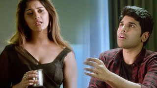 Andha Oru Nimisham Movie Scenes | Allu Sirish & Surabhi Love Scene