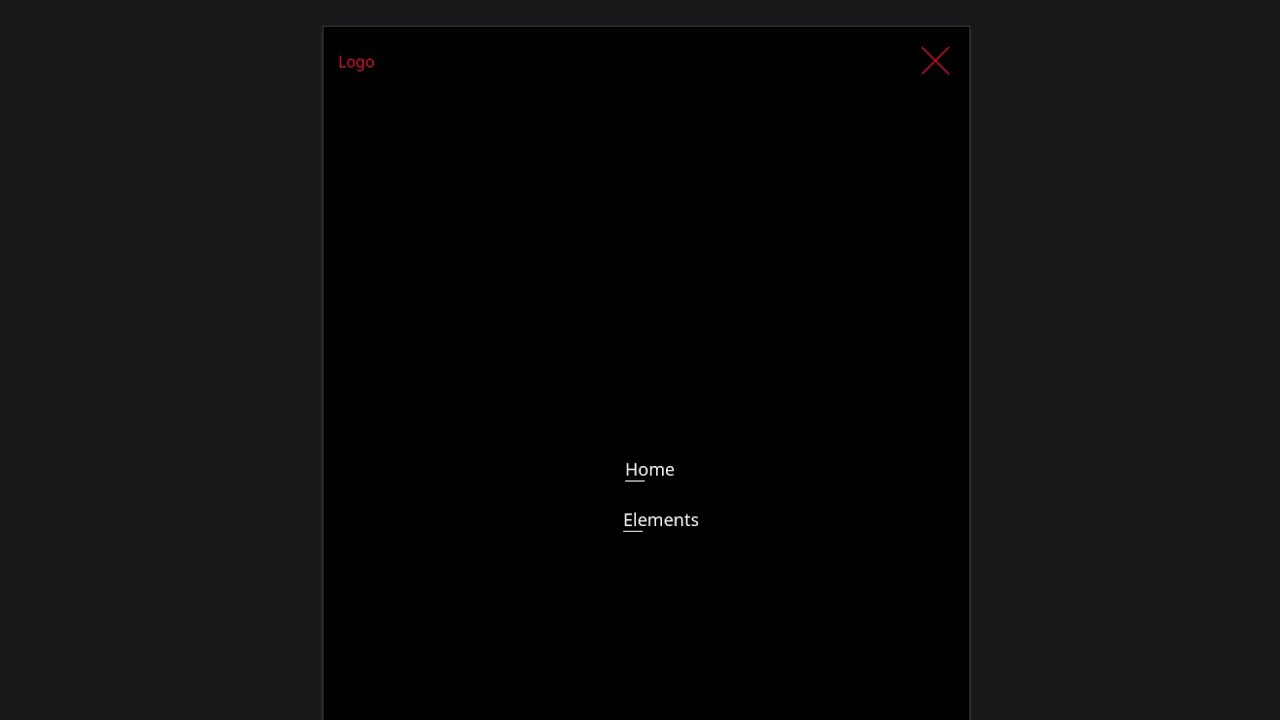 Responsive mobile menu animation website - YouTube