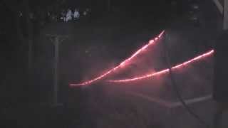 Red Hot glowing powerlines