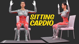 SITTING CARDIO WORKOUT | CHAIR EXERCISES TO LOSE WEIGHT