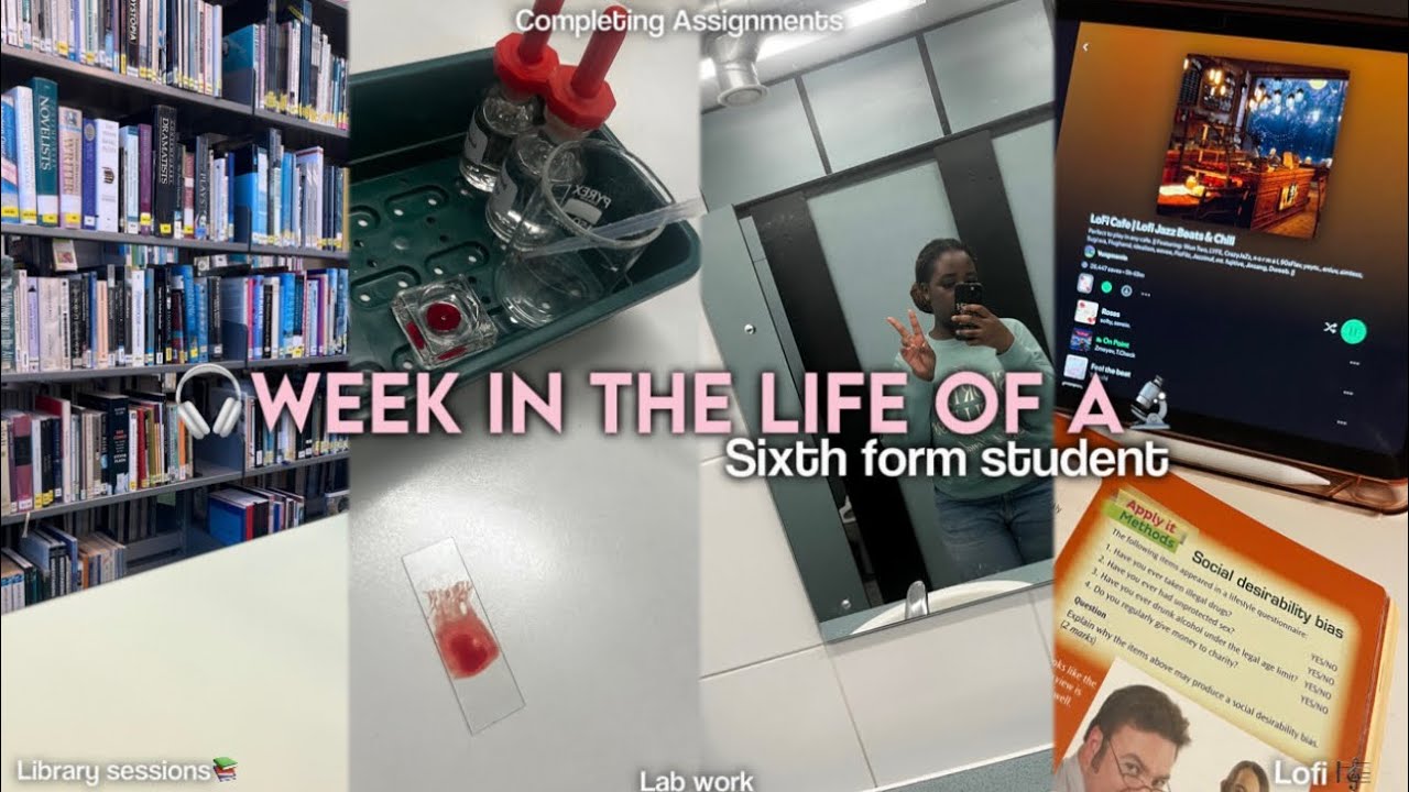 A Realistic week in the life as a Sixth Form Student🎧| assignments,productivity + more