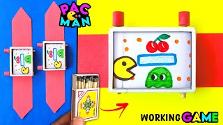 Paper Gaming Watch - PAC MAN | how to make pac man game from paper | Easy matchbox toy