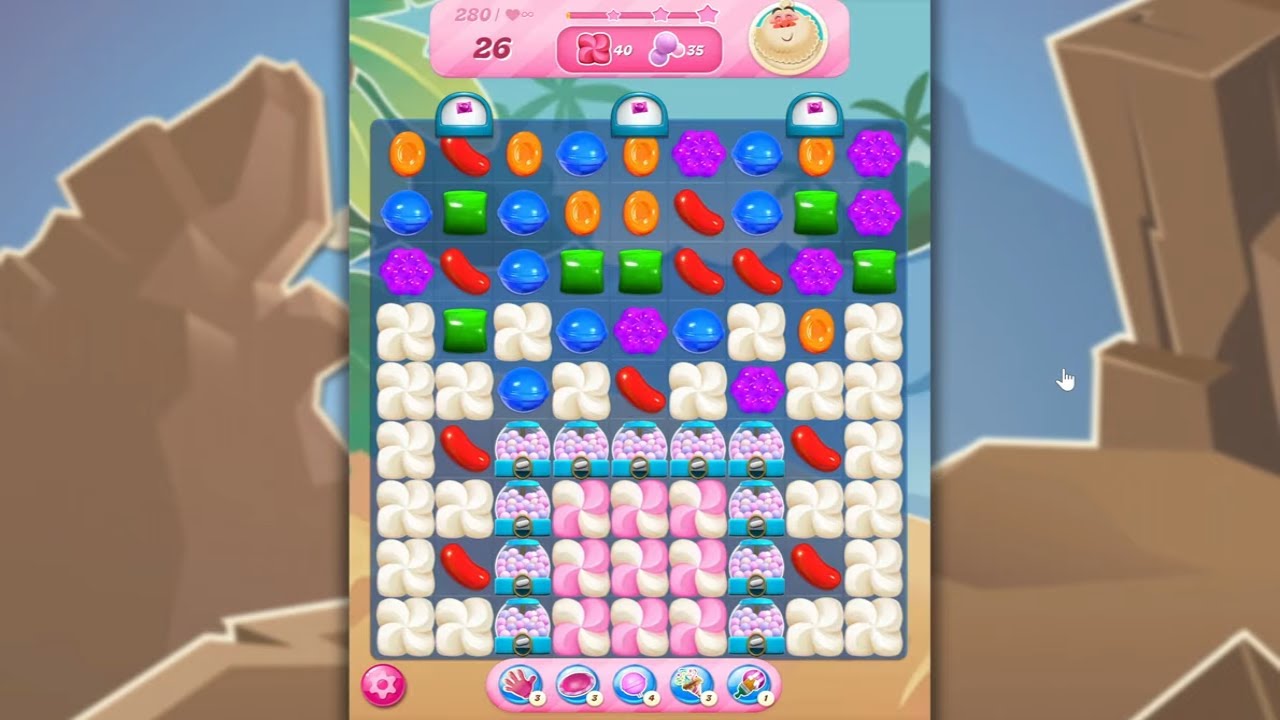 Candy Crush Saga LEVEL 280 NO BOOSTERS (new version)🐟☑️