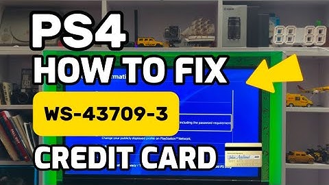 How To Fix PS4 Error WS-43709-3 please Check The Expiration Date of your credit card