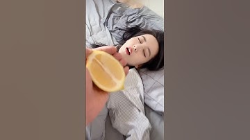 girl sleeping lamon prank #shorts #youtubeshorts