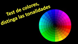 ¿Puede usted distinguir distintos tonos de colores?