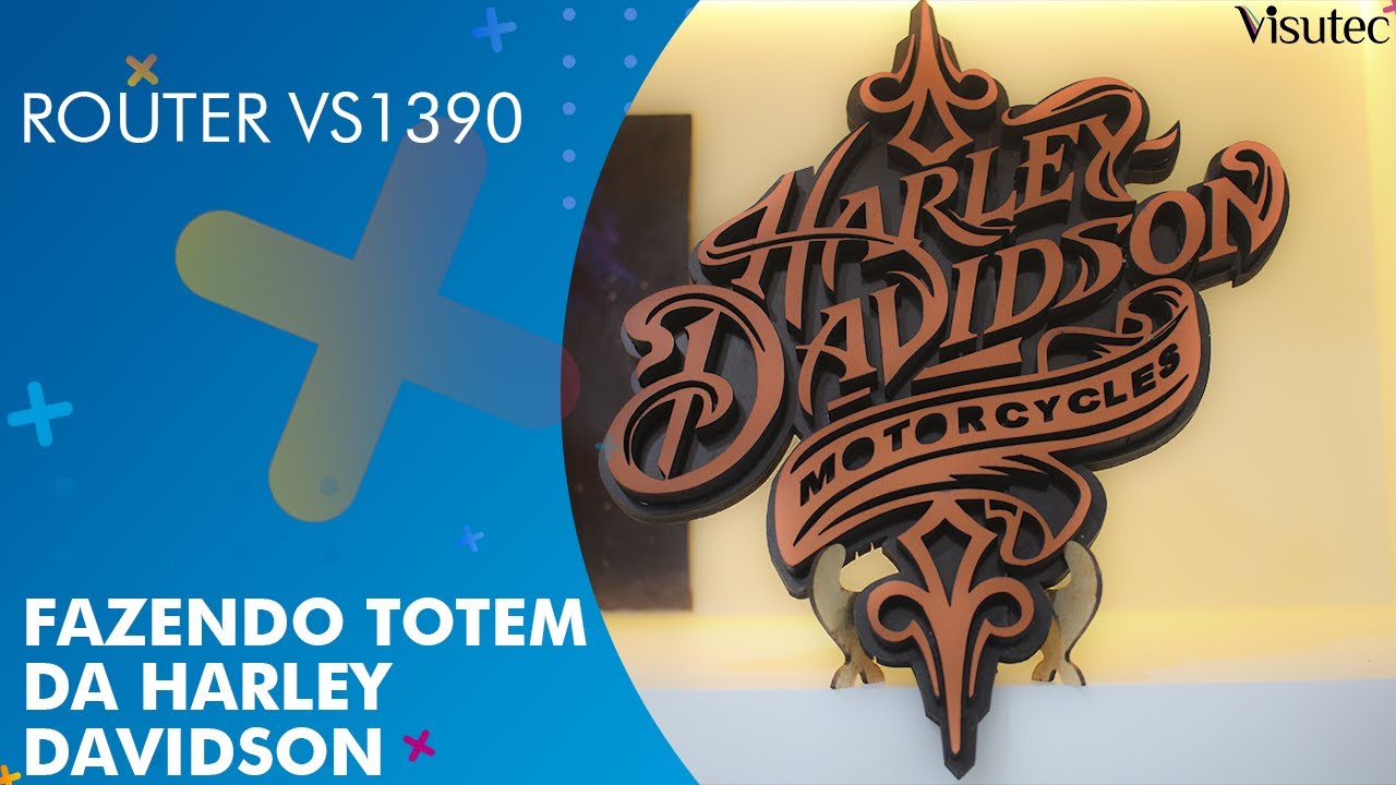 Visutec | Router VS1390 | Fazendo totem da Harley