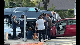 1 hurt in Schwarzenegger crash