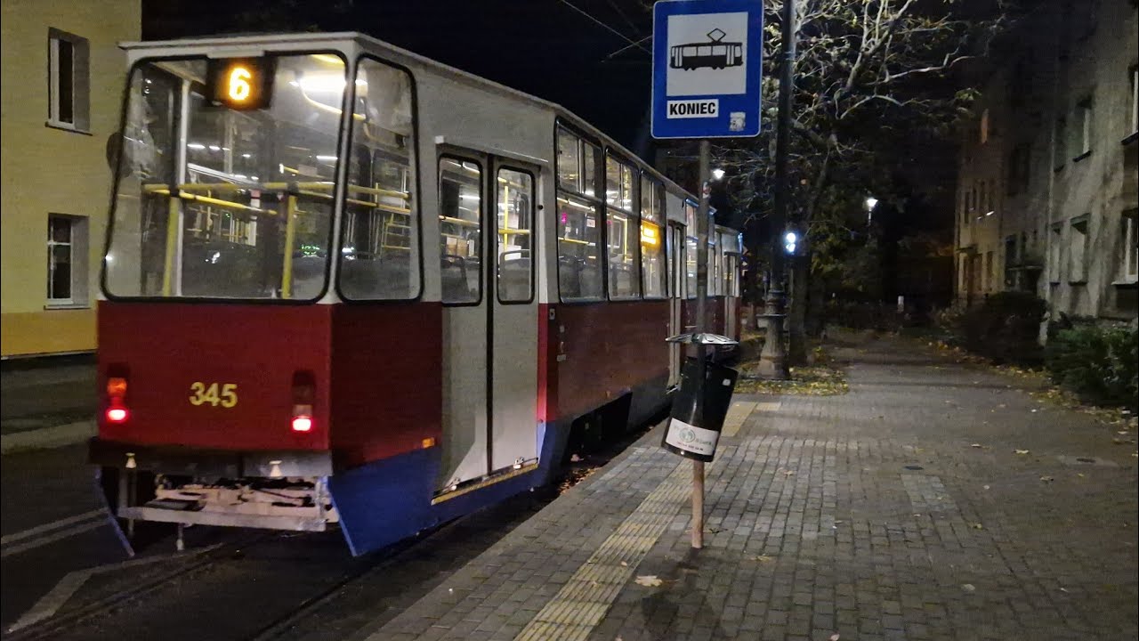Straßenbahn Bydgoszcz | Mitfahrt in der kompletten 6 von Łegnowo bis Bielawy im Konstal 805Na
