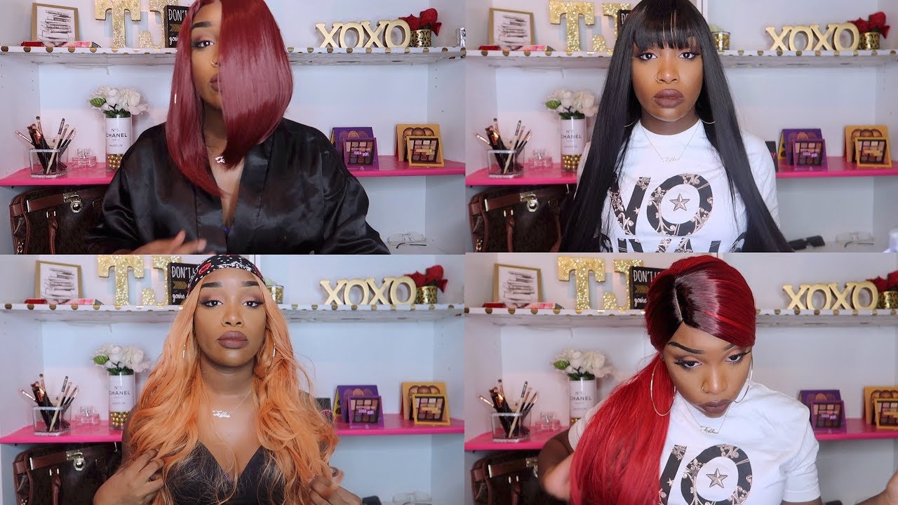 SYNTHETIC WIG TRY ON HAUL 6 WIGS UNDER 20 YouTube