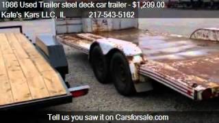1986 Used Trailer steel deck car trailer Lazy N for sale in