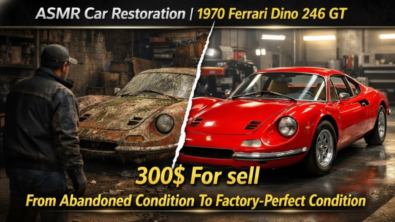 ASMR Car Restoration  1970 Ferrari Dino 246 GT Full Restoration From Abandoned Condition