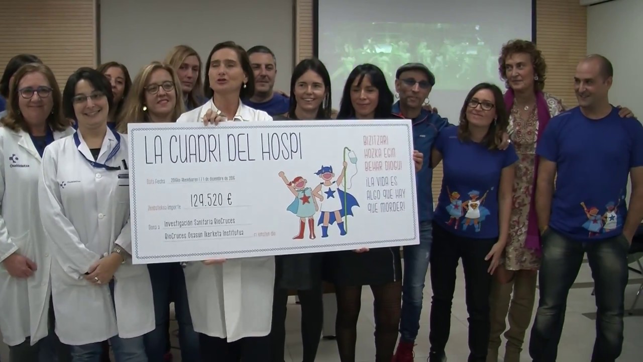 El hospital de Cruces dispondrá de 130.000 euros para investigar el cáncer infantil.