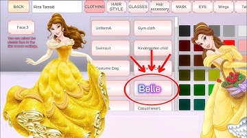 How to Make Belle Disney Princess 😍 | Easy Tutorial | Sakura School simulator 