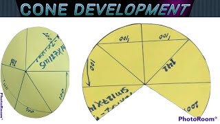 Cone development || Development of cone || कोन मार्किंग कैसे करें