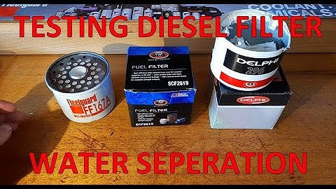 Testing the permeability of Fuel Water Separators. Fleetguard vs Supercheap vs CAV