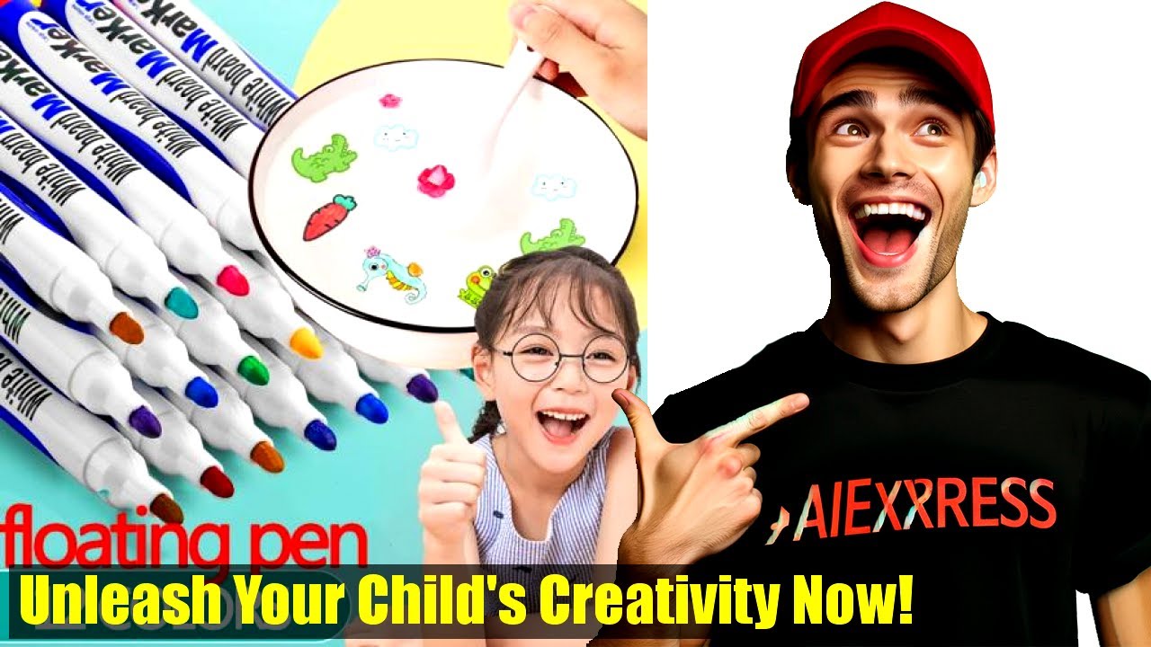 Floating Student Painting Brushes - Educational Toy Review  Demonstration