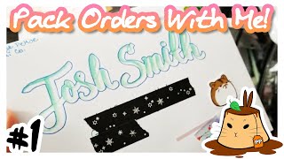 Pack Orders With Me! #1 || First 'Marked as Gift' Order on Etsy!?