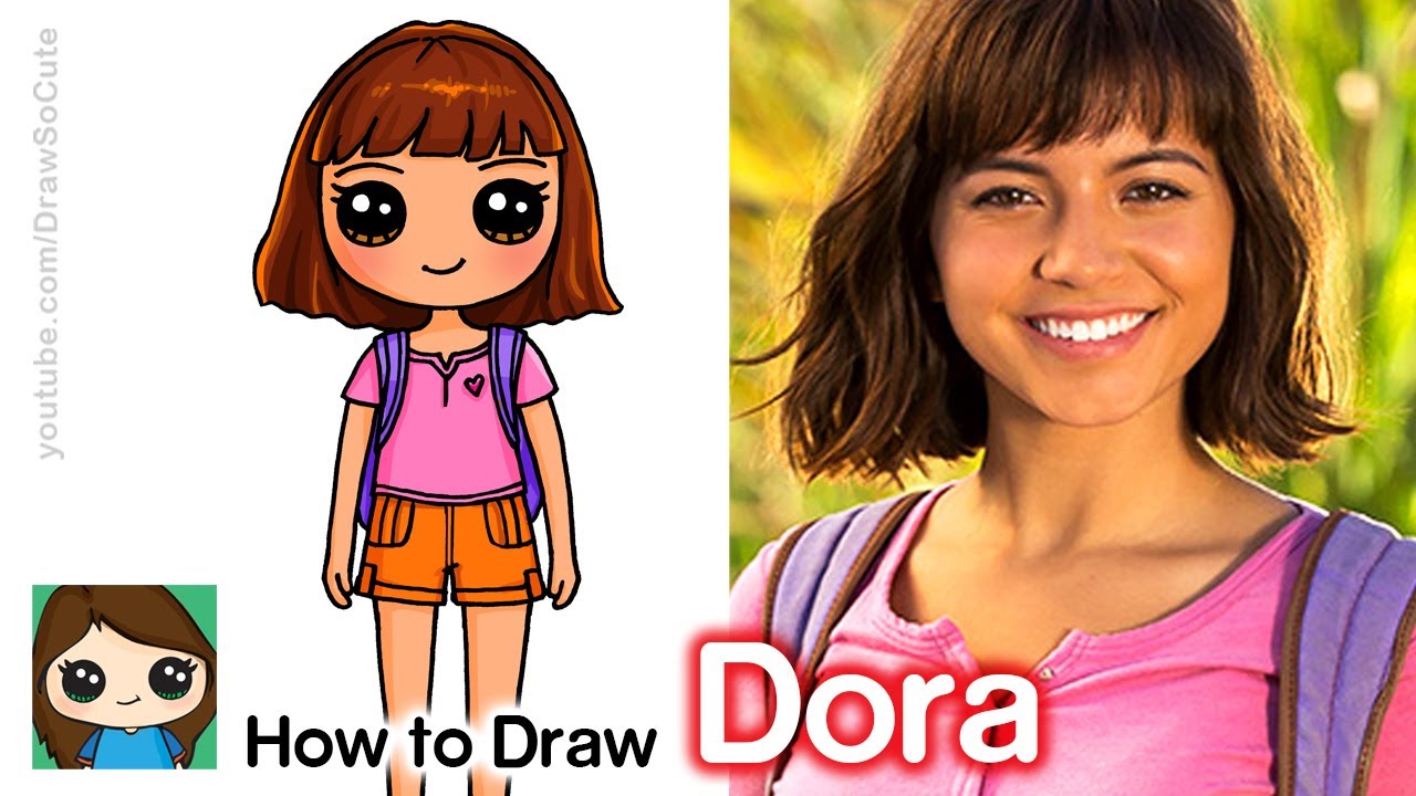 How to Draw Dora the Explorer | The Lost City of Gold - YouTube