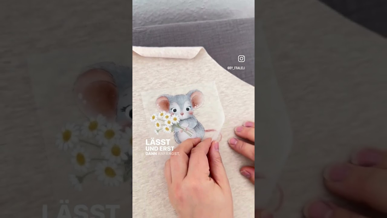 So einfach geht das Bügelbild 