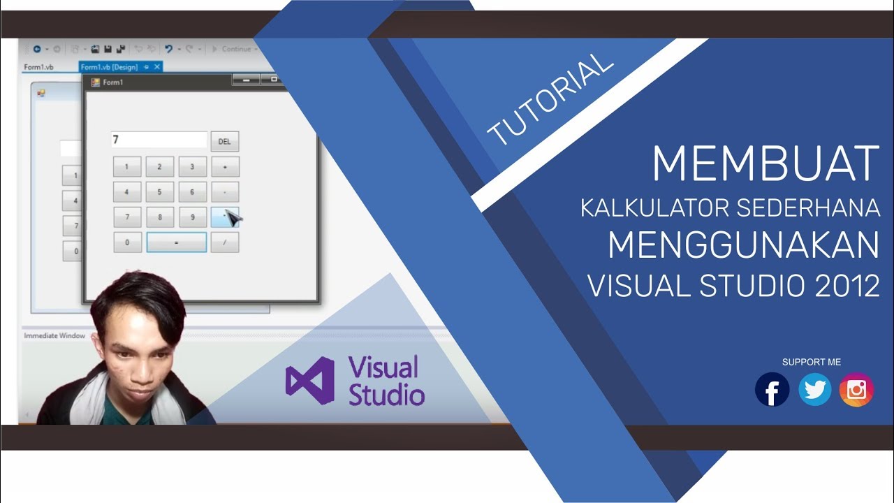 Membuat Kalkulator Sederhana | Visual Studio 2012 (Indonesia) - YouTube