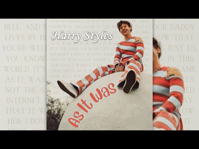 As It Was - Harry Styles (Lyrics) class=