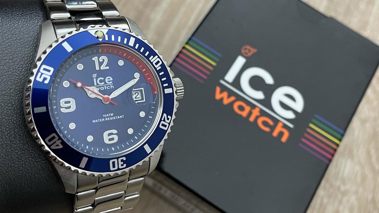 Ice-Watch Quartz Blue Dial Stainless Steel Watch 015771 (Unboxing)  @UnboxWatches YouTube