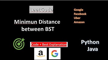 Minimum Distance Between BST Nodes | Leetcode : 783 |  code +  Explanation | in python (#python )