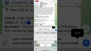 Browse, Be alerted, and search CVE's Poc with Vulndote (Telegram Bot)