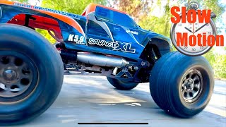 Powerful HPI Savage XL K5.9 three speed nitro - up close! 🔥