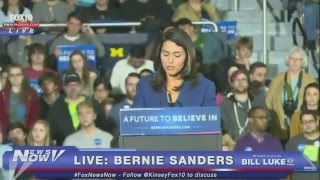 Rep. Tulsi Gabbard asks Michigan to vote for Sen. Bernie Sanders