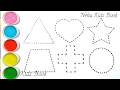 Shapes drawing for kids,  Learn 2d shapes, colors for toddlers, 2D shapes drawing part -244