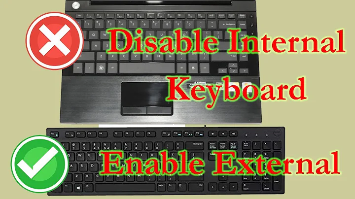 How to disable laptop  keyboard when external plugged in