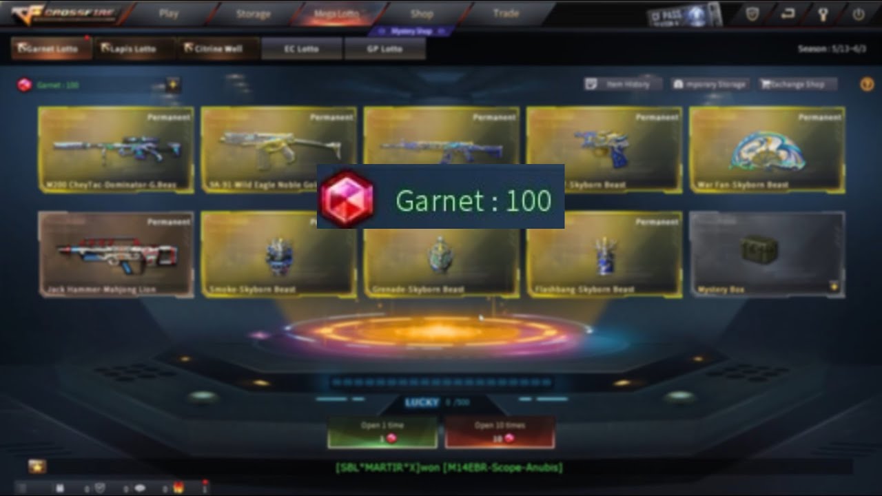 New Skyborn Beast Garnet Lotto Crossfire Philippines