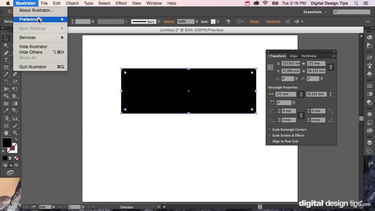 How To Change Transform Units In Illustrator