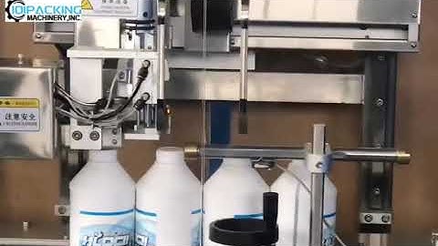 Automatic single head lubricate oil engine oil bottle tracking sensing capping machine continuous ca