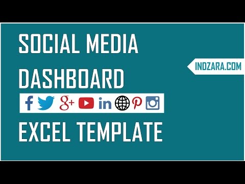 Social Media Dashboard - Free Excel Template to report Social Media metrics