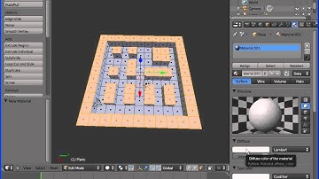 Blender 2.59 Maze Game - Part 1 - maze design.avi