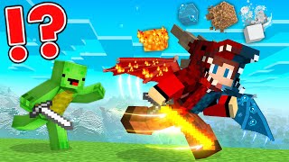 Elemental Dragon Armor Speedrunner Vs Hunter In Minecraft - Maizen Jj And Mikey