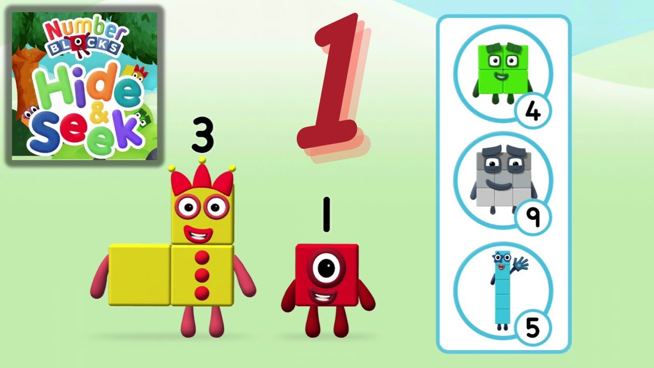 Numberblocks Hide & Seek! Unlock Slide & Basketball Net with Fun